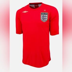 NWOT | Umbro | 2006-08 England Away Jersey | Red | S